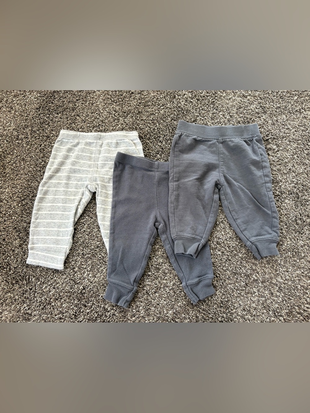 Carter's Bundle of 3 Gray & Light Gray Joggers for Kids